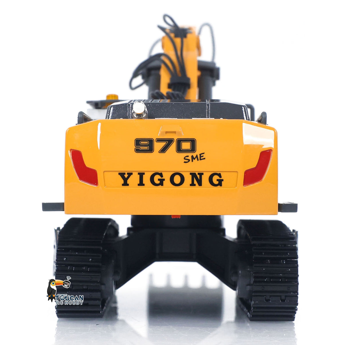 TOUCAN RC HOBBY Yi Gong 1/50 Plastic RC Excavator K970 Mini Electric Lifting Digger RTR Metal Tracks Bucket N20S Motor Lights Sound Remote Control Battery Collectible