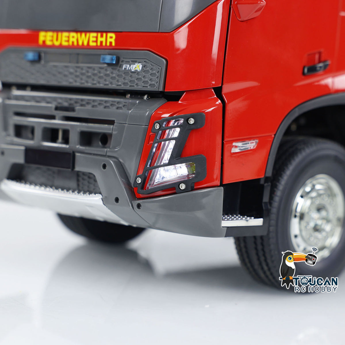 TOUCAN RC HOBBY 1/14 4x2 RC Fire Vehicles Radio Control Fire Fighting Truck 2-speed Transmission Assembled and Painted FlySky ST8