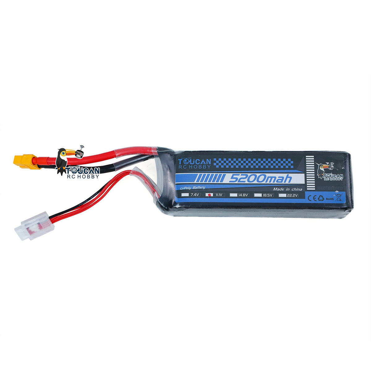 TOUCAN RC HOBBY US Stock  11.1V 3S 5200 mah Lipo Battery XT60 Plug For RC Hydraulic Construction Vehicles Trucks