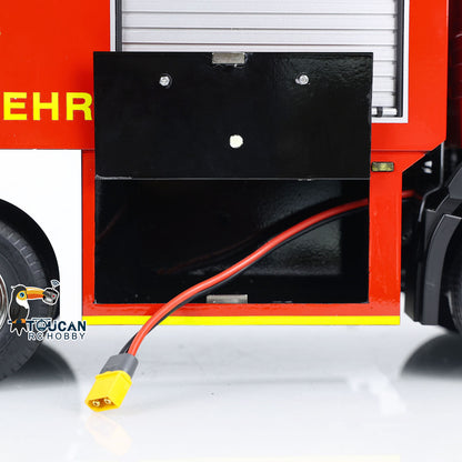 TOUCAN RC HOBBY 1/14 4x2 RC Fire Vehicles Radio Control Fire Fighting Truck 2-speed Transmission Assembled and Painted FlySky ST8