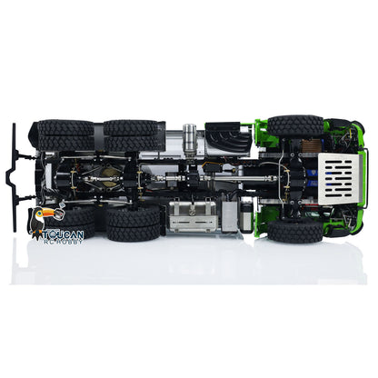 TOUCAN RC HOBBY LESU K3363 Cabin 1/14 Metal 6x6 RC Hydraulic Dump Truck 3 Speed Transmission FlySky I6S Radio Controller Differential Lock for Model Enthusiast