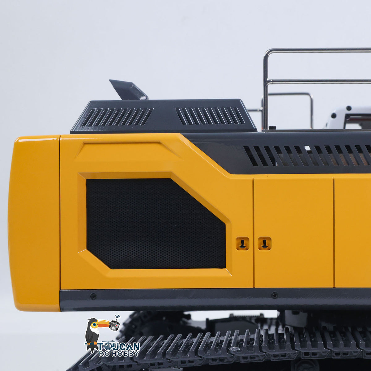 TOUCAN RC HOBBY XDRC 945 1/14 Metal RC RTR Hydraulic Excavator Brushless Driving Motor Quick Coupler I6S Controller Rotating Light for Construction Vehicle Collectors