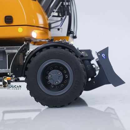TOUCAN RC HOBBY CUT RC Hobby RC Hobby LR914 1/14 Metal RC Hydraulic Wheel Excavator RTR 8-Way Valve Axle Differential Lock Hobbywing Fusion Brushless Motor & ESC Quick Coupler Light Sound Tail Hook