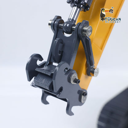 TOUCAN RC HOBBY XDRC 945 1/14 Metal RC RTR Hydraulic Excavator Brushless Driving Motor Quick Coupler I6S Controller Rotating Light for Construction Vehicle Collectors