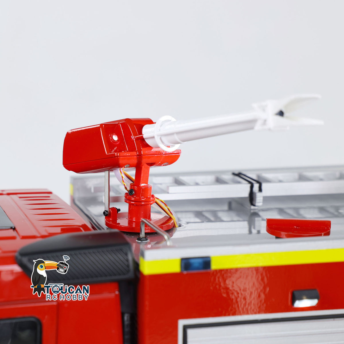 TOUCAN RC HOBBY 1/14 4x2 RC Fire Vehicles Radio Control Fire Fighting Truck 2-speed Transmission Assembled and Painted FlySky ST8