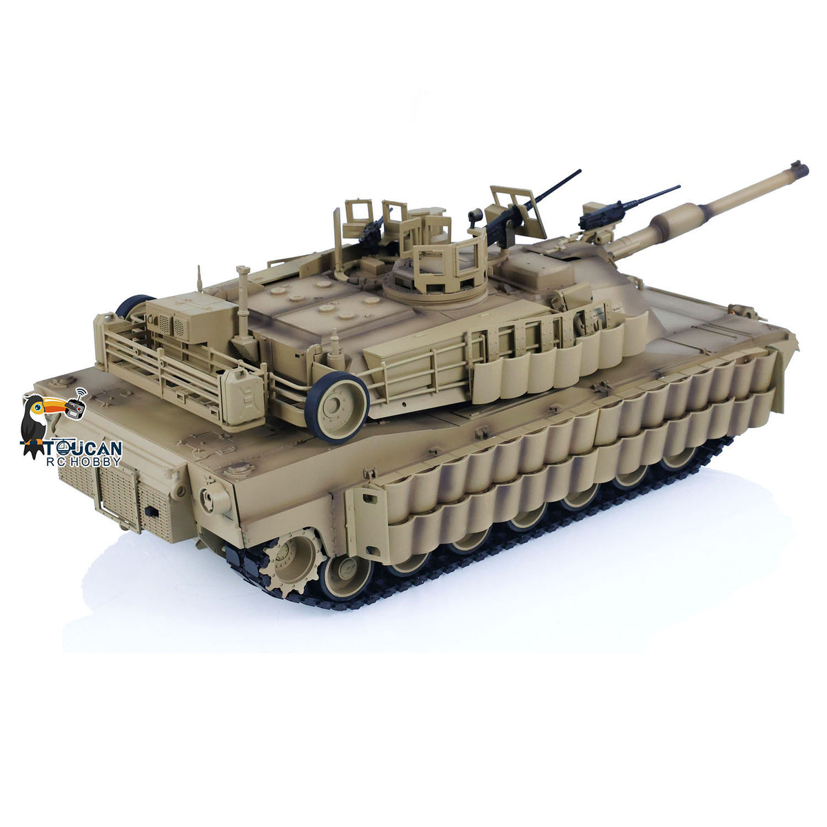 TOUCAN RC HOBBY Tongde 1/16 Abrams M1A2 RC Infrared Battle Tank SEP TUSK II Remote Controlled Electric Panzer Model 320 BB Unit Barrel Recoil System
