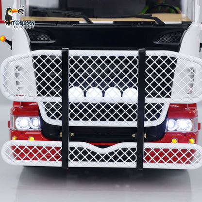 TOUCAN RC HOBBY LESU 8X8 1/14 RC Tractor Truck Radio Control Car Metal Chassis Model Light Sound