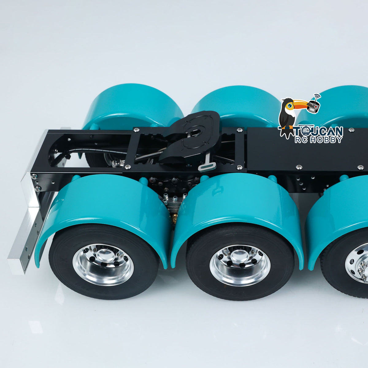 TOUCAN RC HOBBY 56344 Grand Hauler Camion tracteur RC 1/14 RTR 8x6 châssis métallique, moteur brushless, ESC, essieu relevable central, blocage de différentiel, fumée, radiocommande