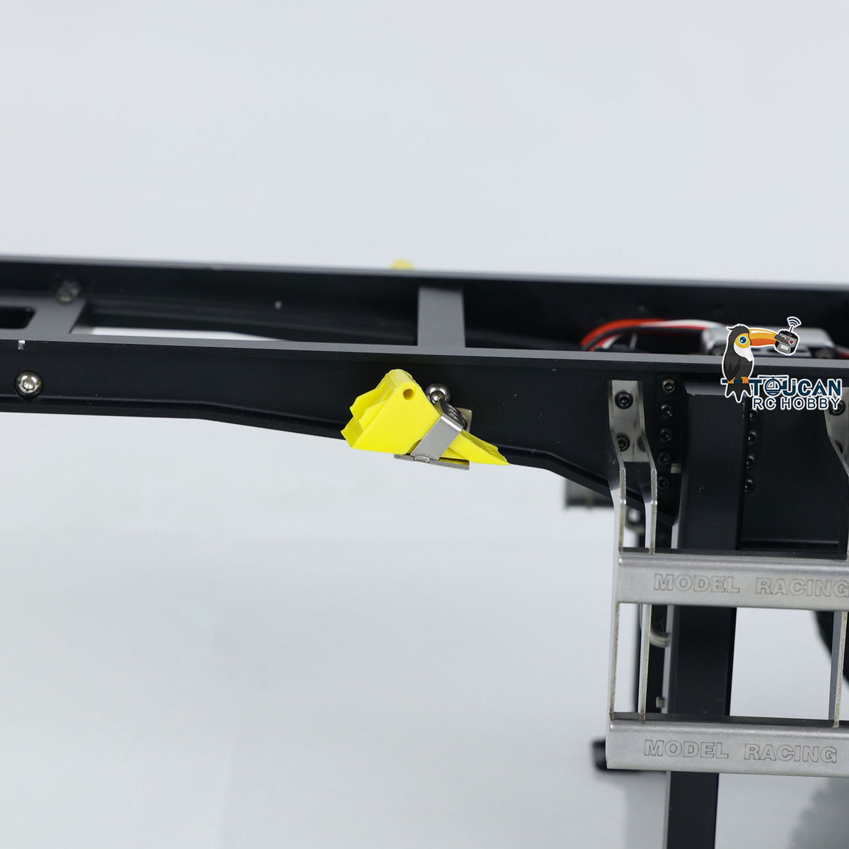 TOUCAN RC HOBBY MODO 1/14 Metal RC Hydraulic Dump Trailer 3 Axles Lift Motor ESC Oil Tank Cylinder Manual Support Leg for Remote Control Tractor Trucks DIY for Adult
