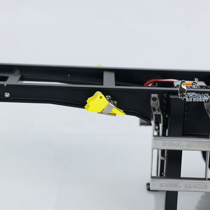 TOUCAN RC HOBBY MODO 1/14 Metal RC Hydraulic Dump Trailer 3 Axles Lift Motor ESC Oil Tank Cylinder Manual Support Leg for Remote Control Tractor Trucks DIY for Adult
