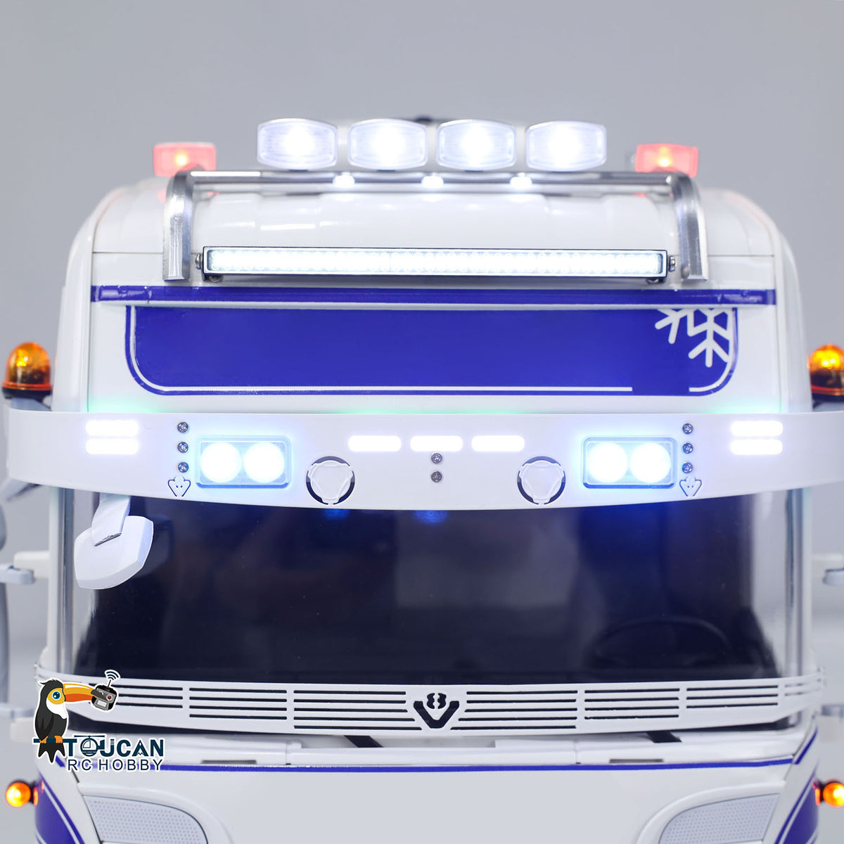 TOUCAN RC HOBBY ScaleClub Customized 1/14 RC Tractor Truck 4x4 RTR Transport Vehicle Metal Chassis R730 With Smoke 3-speed Gearbox Lights Sound ST8 Radio