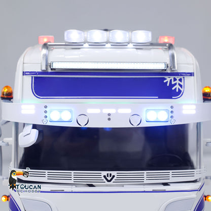 TOUCAN RC HOBBY ScaleClub Customized 1/14 RC Tractor Truck 4x4 RTR Transport Vehicle Metal Chassis R730 With Smoke 3-speed Gearbox Lights Sound ST8 Radio