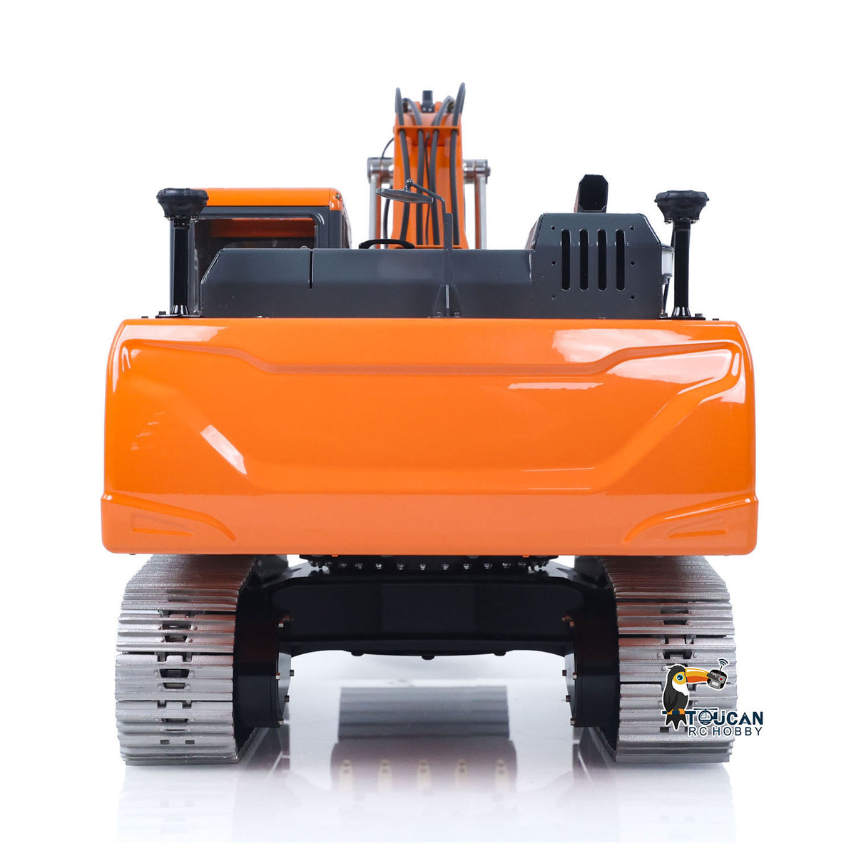 TOUCAN RC HOBBY LESU AOUE DX350LC 1/14 Metal RC Excavator B0013 Hydraulic Remote Control Digger Adjustable Tracks LCD Display Light System