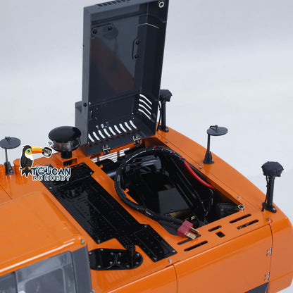 TOUCAN RC HOBBY LESU AOUE DX350LC 1/14 Metal RC Excavator B0013 Hydraulic Remote Control Digger Adjustable Tracks LCD Display Light System
