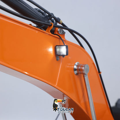 TOUCAN RC HOBBY LESU AOUE DX350LC 1/14 Metal RC Excavator B0013 Hydraulic Remote Control Digger Adjustable Tracks LCD Display Light System