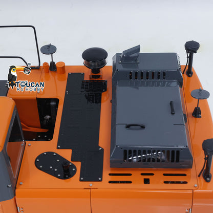 TOUCAN RC HOBBY LESU AOUE DX350LC 1/14 Metal RC Excavator B0013 Hydraulic Remote Control Digger Adjustable Tracks LCD Display Light System