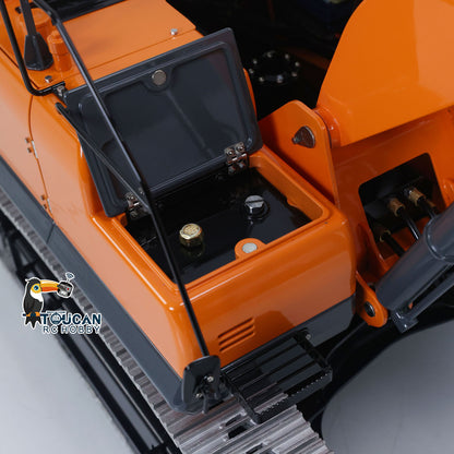 TOUCAN RC HOBBY LESU AOUE DX350LC 1/14 Metal RC Excavator B0013 Hydraulic Remote Control Digger Adjustable Tracks LCD Display Light System