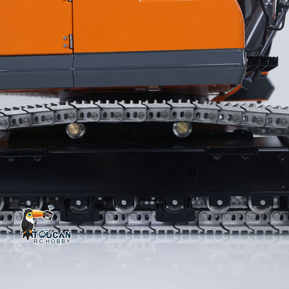 TOUCAN RC HOBBY LESU AOUE DX350LC 1/14 Metal RC Excavator B0013 Hydraulic Remote Control Digger Adjustable Tracks LCD Display Light System