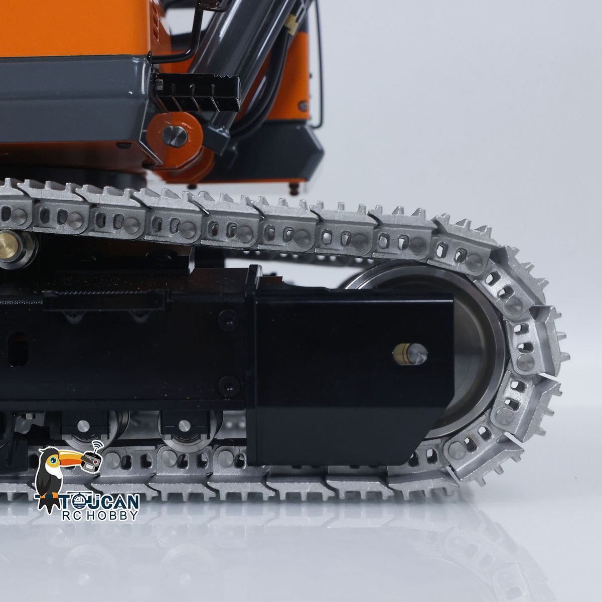 TOUCAN RC HOBBY LESU AOUE DX350LC 1/14 Metal RC Excavator B0013 Hydraulic Remote Control Digger Adjustable Tracks LCD Display Light System