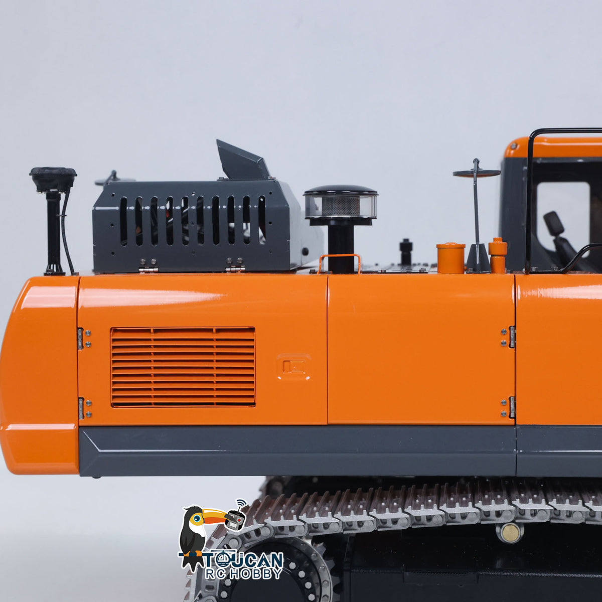 TOUCAN RC HOBBY LESU AOUE DX350LC 1/14 Metal RC Excavator B0013 Hydraulic Remote Control Digger Adjustable Tracks LCD Display Light System