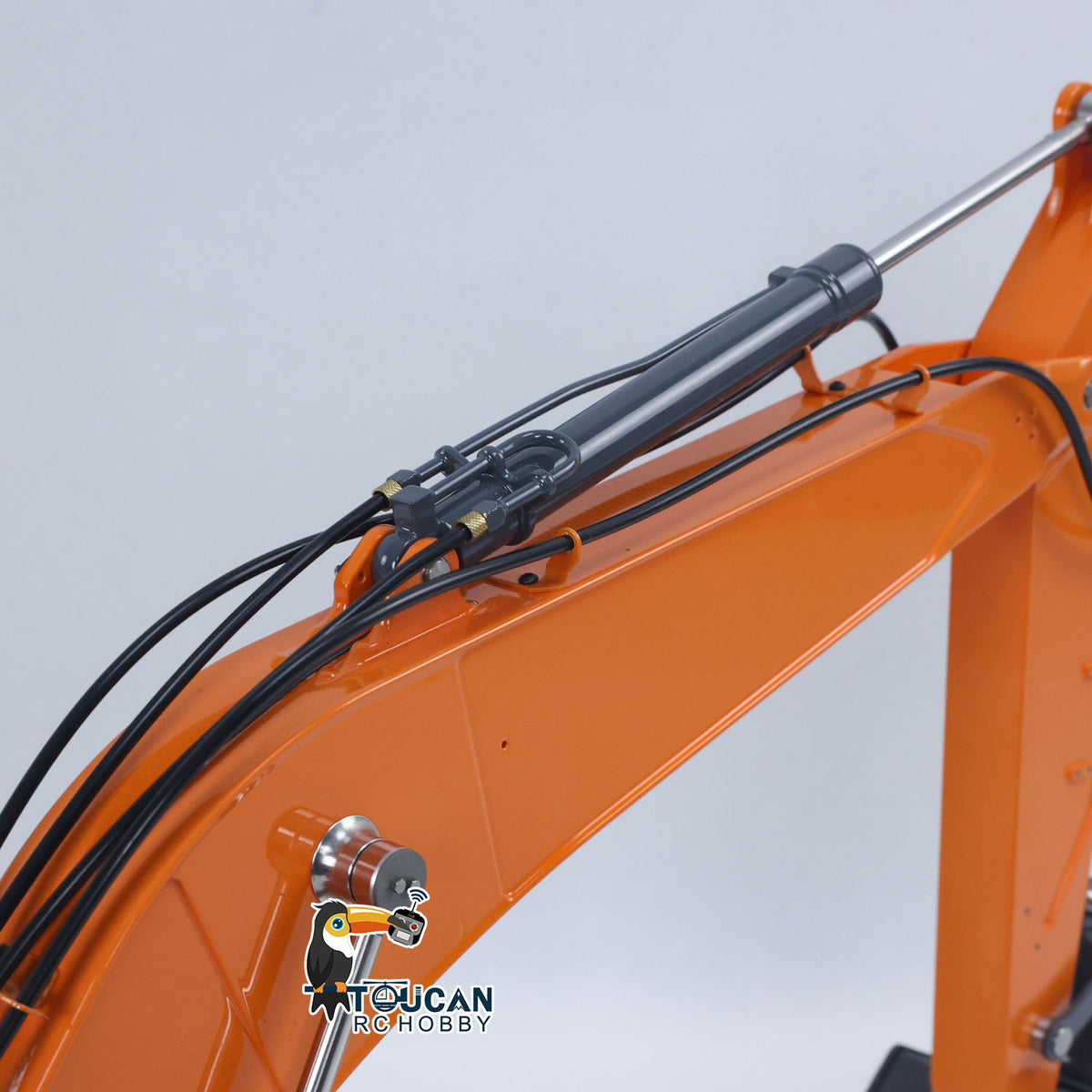 TOUCAN RC HOBBY LESU AOUE DX350LC 1/14 Metal RC Excavator B0013 Hydraulic Remote Control Digger Adjustable Tracks LCD Display Light System