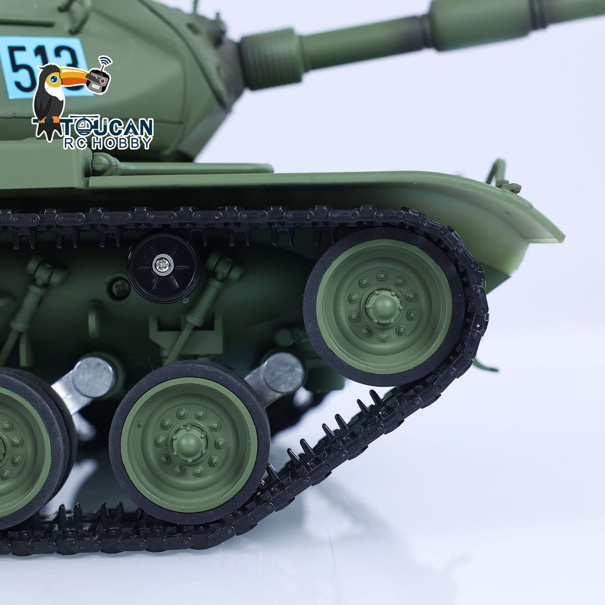 TOUCAN RC HOBBY Stock US Tongde Modèle 1/16 Char RC M60A3 USA Télécommandé Combat Militaire DIY Modèle de Simulation Unité BB Lumière Son Fumée Canon Recul