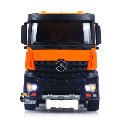 TOUCAN RC HOBBY HUINA 1/14 Metal Remote Control Dump Truck 1536-1 8X4 Electric Lifting RC Tipper Finished Model RTR Light Sound Effects Battery