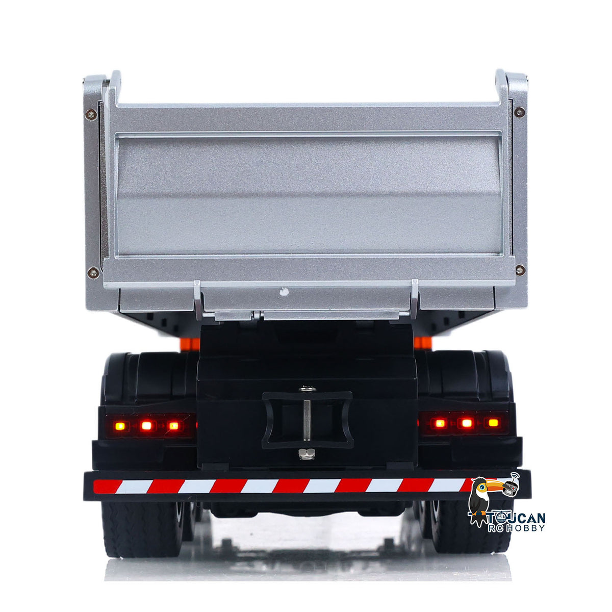 TOUCAN RC HOBBY HUINA 1/14 Metal Remote Control Dump Truck 1536-1 8X4 Electric Lifting RC Tipper Finished Model RTR Light Sound Effects Battery