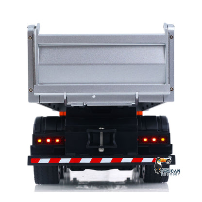 TOUCAN RC HOBBY HUINA 1/14 Metal Remote Control Dump Truck 1536-1 8X4 Electric Lifting RC Tipper Finished Model RTR Light Sound Effects Battery