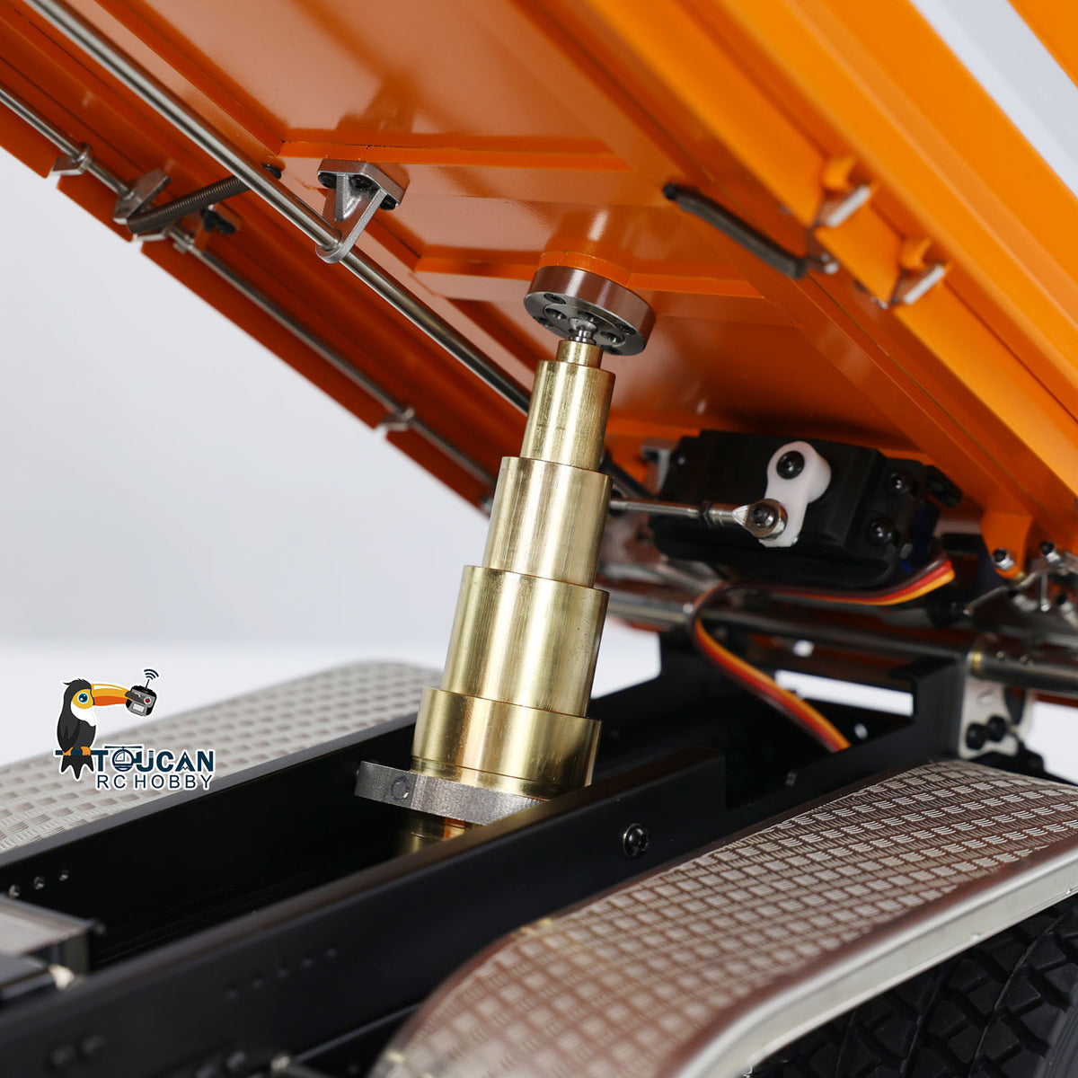 TOUCAN RC HOBBY LESU A0009 1/14 Metal 6x6 RC Hydraulic Dump Truck with FlySky I6S Radio Controller 3 Speed Transmission for Model Enthusiast