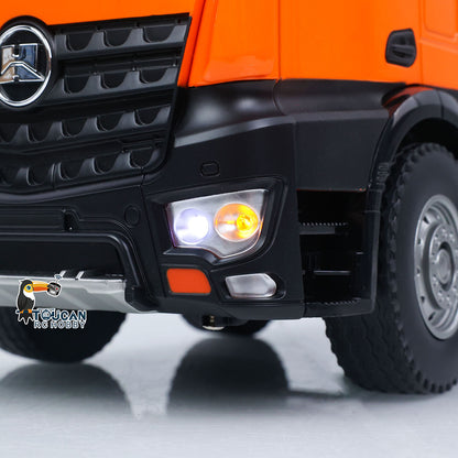 TOUCAN RC HOBBY HUINA 1/14 Metal Remote Control Dump Truck 1536-1 8X4 Electric Lifting RC Tipper Finished Model RTR Light Sound Effects Battery