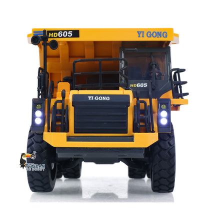 TOUCAN RC HOBBY US Stock 1/50 Electric Remote Control Dump Mining Truck RC Construction Vehicle Tipper Model Lights Sounds