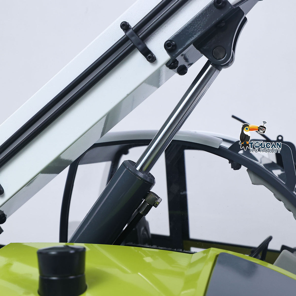 JDM-128 1/14 Metal RC Forklift Multifunctional Telescopic Hydraulic Construction Vehicles