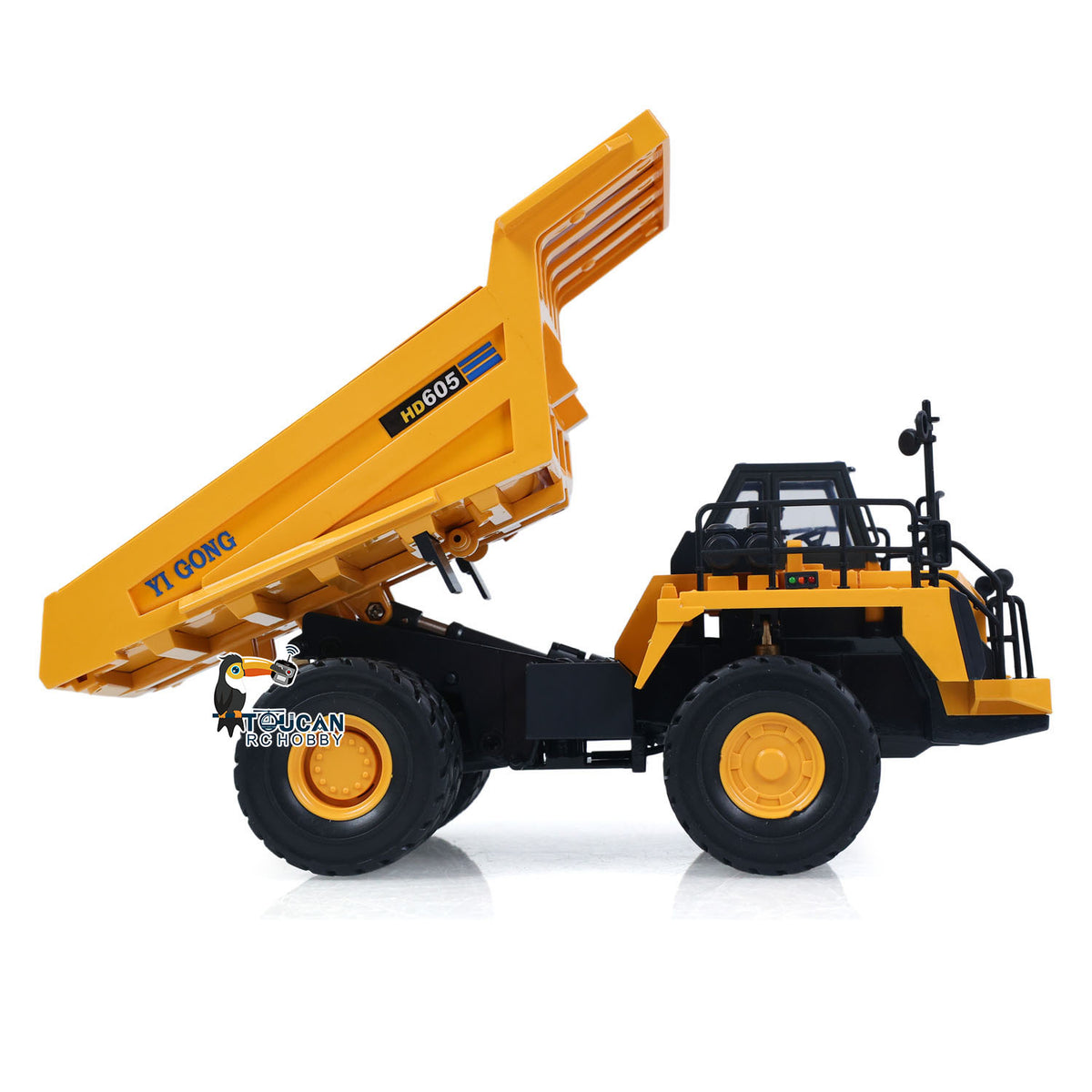 TOUCAN RC HOBBY US Stock 1/50 Electric Remote Control Dump Mining Truck RC Construction Vehicle Tipper Model Lights Sounds