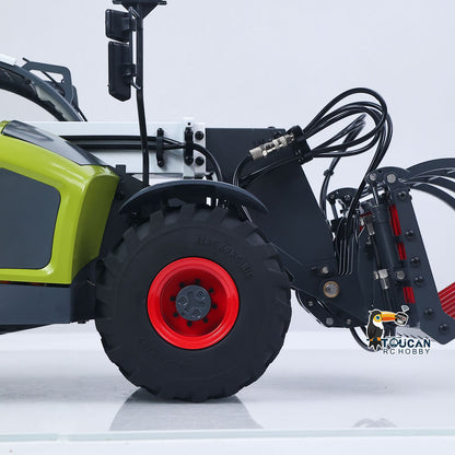 JDM-128 1/14 Metal RC Forklift Multifunctional Telescopic Hydraulic Construction Vehicles