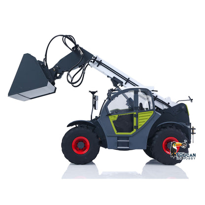 JDM-128 1/14 Metal RC Forklift Multifunctional Telescopic Hydraulic Construction Vehicles