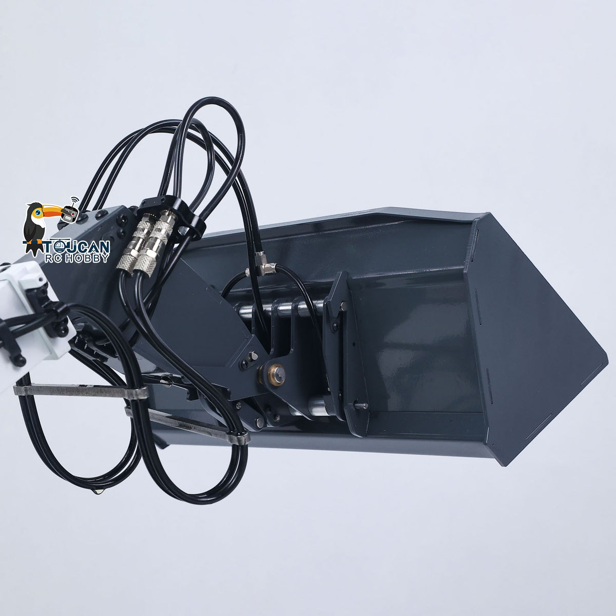 JDM-128 1/14 Metal RC Forklift Multifunctional Telescopic Hydraulic Construction Vehicles