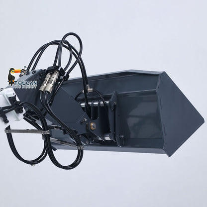 JDM-128 1/14 Metal RC Forklift Multifunctional Telescopic Hydraulic Construction Vehicles