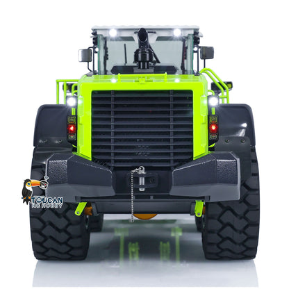 TOUCAN RC HOBBY JDModel 198 ZW370 1/14 Metal RC Hydraulic RTR Loader 2-Speed Transmission ST8 Controller Light Sound Axles Lock Brushless Motor & ESC for Model Collectors