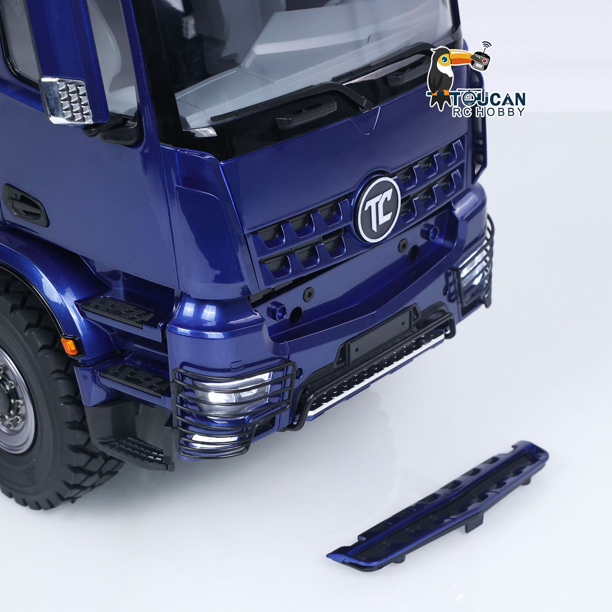 TOUCAN RC HOBBY MODO 3348 1/14 Metal 8x8 RC Hydraulic Dump Truck PNP RTR 2-Speed Gearbox Differential Locks Hobbywing Brushless Motor ESC Light Sound for Enthusiasts