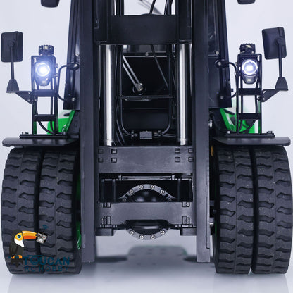 TOUCAN RC HOBBY LESU AOUE LD160S 1/14 Metal Hydraulic RC Forklift FlySky ST8 Remote Controller Towing Hook 6 Ways Reversing Valve Sound Light System Rear Steering Axle