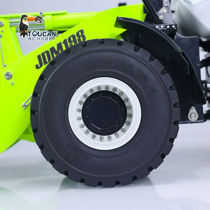 TOUCAN RC HOBBY JDModel 198 ZW370 1/14 Metal RC Hydraulic RTR Loader 2-Speed Transmission ST8 Controller Light Sound Axles Lock Brushless Motor & ESC for Model Collectors