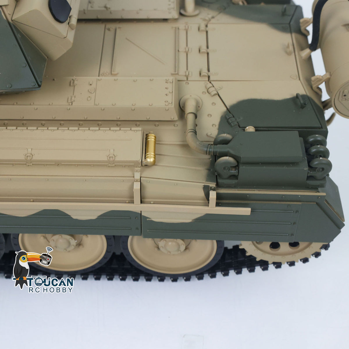 TOUCAN RC HOBBY CoolBank 1/16 Radio Control Tank Crusader MK III 360 Degre Turret Rotation Barrel Recoil Elevation Light Sound Smoke System