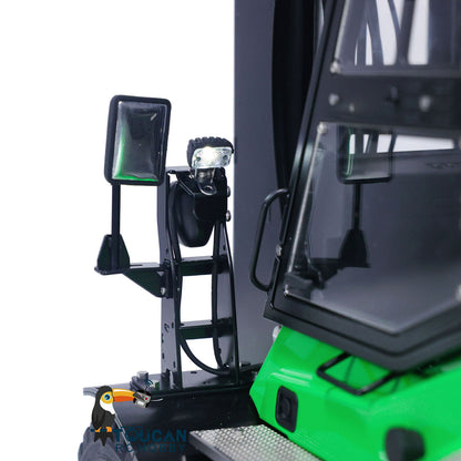 TOUCAN RC HOBBY LESU AOUE LD160S 1/14 Metal Hydraulic RC Forklift FlySky ST8 Remote Controller Towing Hook 6 Ways Reversing Valve Sound Light System Rear Steering Axle