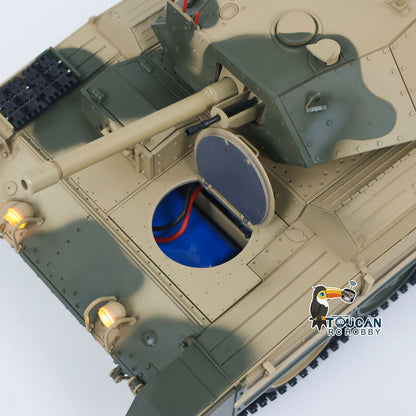 TOUCAN RC HOBBY CoolBank 1/16 Radio Control Tank Crusader MK III 360 Degre Turret Rotation Barrel Recoil Elevation Light Sound Smoke System