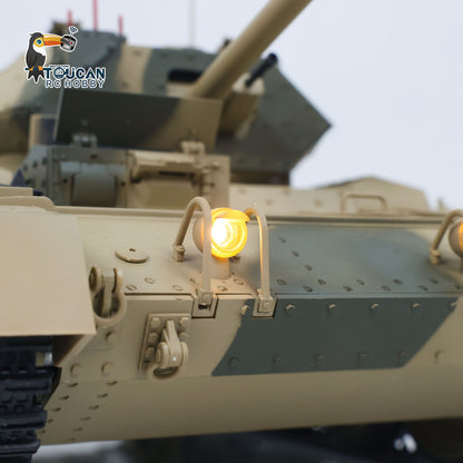 TOUCAN RC HOBBY CoolBank 1/16 Radio Control Tank Crusader MK III 360 Degre Turret Rotation Barrel Recoil Elevation Light Sound Smoke System
