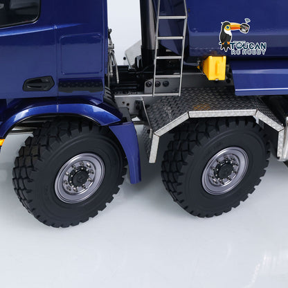 TOUCAN RC HOBBY MODO 3348 1/14 Metal 8x8 RC Hydraulic Dump Truck PNP RTR 2-Speed Gearbox Differential Locks Hobbywing Brushless Motor ESC Light Sound for Enthusiasts