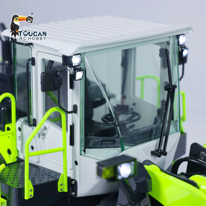 TOUCAN RC HOBBY JDModel 198 ZW370 1/14 Metal RC Hydraulic RTR Loader 2-Speed Transmission ST8 Controller Light Sound Axles Lock Brushless Motor & ESC for Model Collectors