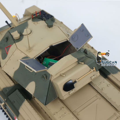 TOUCAN RC HOBBY CoolBank 1/16 Radio Control Tank Crusader MK III 360 Degre Turret Rotation Barrel Recoil Elevation Light Sound Smoke System