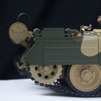 TOUCAN RC HOBBY CoolBank 1/16 Radio Control Tank Crusader MK III 360 Degre Turret Rotation Barrel Recoil Elevation Light Sound Smoke System